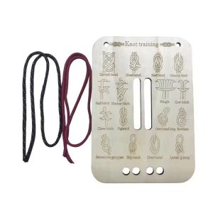 16 Practical Knots Suitable for Outdoor Rope Building Life Saving Essential Skills Practice Wooden Knot Training Board Tools