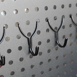 (ราคา 10 ชิ้น)แขวนบอร์ดตะขอรู สแตนเลส ฮุกเหล็ก Hook ตะขอ Y สําหรับ Pegboard