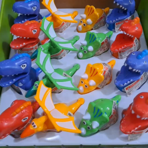mainan dinosaurus - 1 set 4 pcs Running Dinosaur Push and Go - Fast moving mini dinosaurus - kualitas Premium SNI