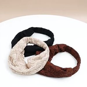 Headband Polos Lebar Lace Gaya Korea / Bandana Headband Wideline Lebar Elegan