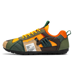 Mens Color Block AGAM Shoes Summer Soft Bottom Comfortable High-End Feeling Slip-On Sports Casual Deoxynucleotide Shoes