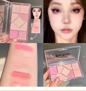 New 2023 Nine Color Eyeshadow Palette Matte Pink Frame Earth Tone Blue Pearl Student Blush Pure Desire Eyeshadow Makeup Tools