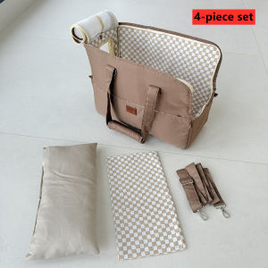 Set/4pcs Pet Crossbody Shoulder Bag Canvas Cat Dog Carrier Travel Tote Shoulder Bags Mesh Sling Carry Pack Pet Carrying Supplies
