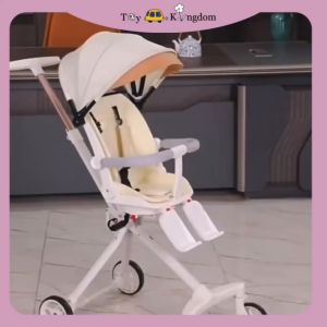 Trending Design New Baby Stroller: One Key Rotate & Foldable/Reclinable Washable Durable Convenient