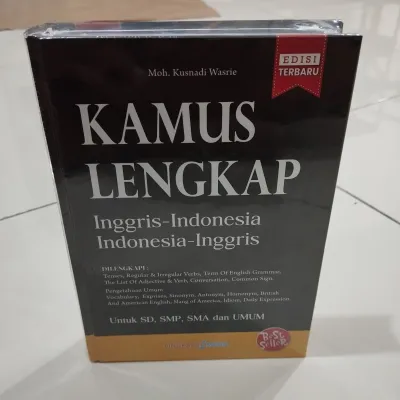 Kamus Hitam Bahasa Inggris Indonesia A5 (INDEK) Kertas Hvs - Lingkar Media