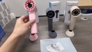T12 Portable Handheld Mini Electric Fan Rechargeable LED Digital Display High Speed Turbo Cooling Power