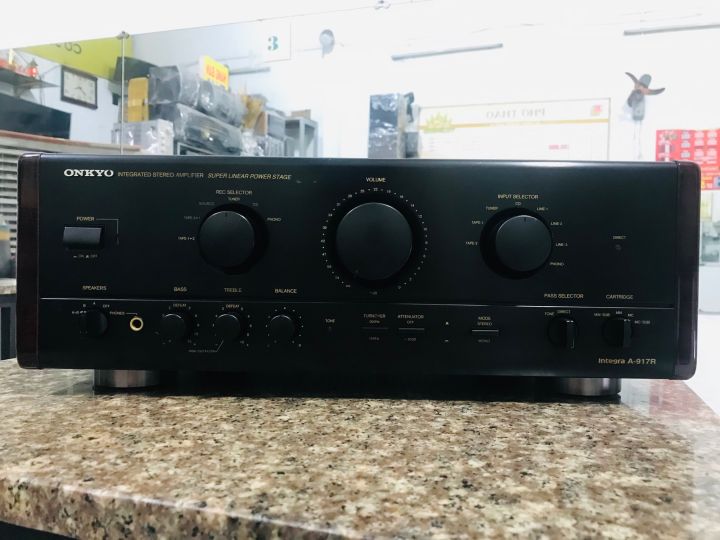 Freeship Amply Onkyo A-917R công xuất 190w/1kênh máy chạy 8 sò