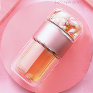 Portable Double Insulated Tea-infusion Glass Cup