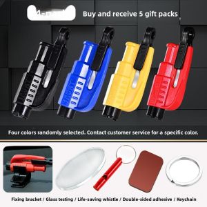 MONLEYTA | Car Emergency Hammer With Cutter Portable Vehicle Break Glass Device Multi Functional Safety Tool For Escaping In Emergencies