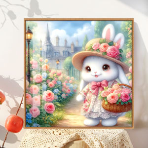 QIANHONGXIU | Floral Cross Stitch Kit Living Room Bedroom