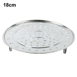 1pcs Brand New Steaming Rack Cooking Utensils 18-30cm Plate Steam Cooking Rack Round Type Stainless Steel Steamer Tray Kitchen