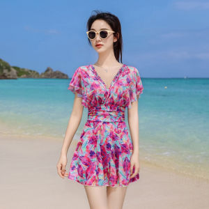XTEP | Belly Concealing and Slimming Swimsuit Dress for Plus Size 1pc