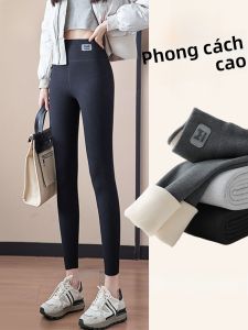 MiiOW | Quần legging dày lót lông cừu MiiOW dành cho nữ mùa đông ngoài trời quần dài ấm áp bằng cotton polyester lót lông cừu