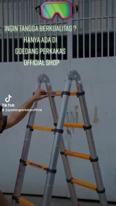 Tangga Lipat Teleskopik Double 5M Blackfoot Telescopic Ladder