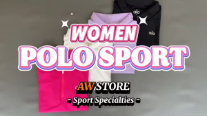 BAJU OLAHRAGA WANITA LENGAN PENDEK KERAH ZIPPER BAJU POLO GOLF TENNIS PADEL LARI SENAM YOGA GYM FITNESS DRYFIT IMPORT