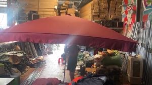 Ô Dù Mái Vuông Chính Tâm hình chữ nhật che nắng mưa. ( Không Có Chân Đế) chất liệu vải bạt cao cấp