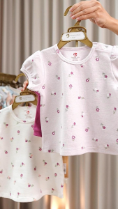 Elegant Kids ชุดเด็กผู้หญิง 12-24เดือน ชุดเสื้อแขนสั้น กางเกงระบาย EverydaySweet | Babytrend
