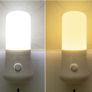 【Free Shipping】Creative LED Night Light Plug-in Control Sensor Bedroom Bedside Corridor Light
