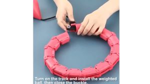 Detachable 24 Adjustable Sections Weight Loss Hula Hoop Adult Massage Waist Trainer Home Fitness Workout Equipment