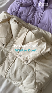 A083 Hitchie -15Deg Women Long Thick Hoodie Winter Down Jacket Fleece Baju Sejuk Tebal Parka Korean Windproof 冬天外套羽绒服女