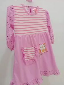 Setelan Baju Muslim Bayi dan Kerudung / Gamis Bayi / Baju Muslim Anak