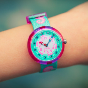 Flik Flak Bubbly Seahorse (FBNP256) Green RECYCLED PET Kids Watch
