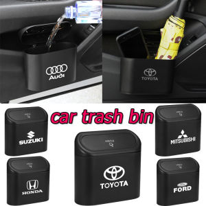【All Car Models】Car Trash Bin Fits All Cars Water proof Car Garbage Bin CAR Trash Can with Lid Leakproof with LOGO Car Accesories Inside -TOYOTA SUZUKI FORD KIA MAZDA HONDA HYUNDAI NISSAN MITSUBISHI