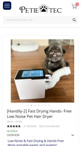 ไดร์สุนัข ไดร์เงียบ ไดร์สัตว์เลี้ยง Petie Tec จาก USA