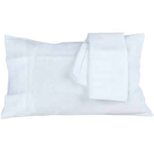 ผ้าฝ้ายธรรมชาติ Pure Linen Bedding Set ผ้าห่มและผ้าห่มพร้อมปลอกหมอน 2 ใบ ผ้าฝ้ายธรรมชาติ ซักได้ ระบายอากาศได้ดี สวมใส่สบาย