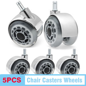 5 X Universal Chair Casters Wheels Replacement Rotatable Safe Roller Heavy Duty Caster Wheels Quick & Quiet Furniture Hardware
