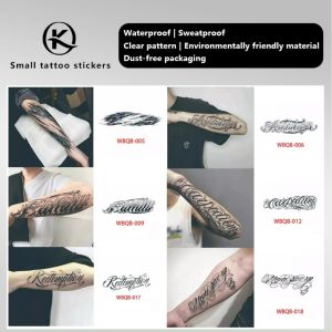 Stiker tato 24X10cm stiker tato herbal stiker tato tahan air tahan gosok tahan lama dapat dicuci dan tidak memantulkan cahaya