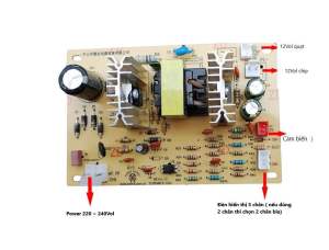 [Loại A] Bo mạchnguồn cây nước nóng lạnh chạy bằng chip (3 chân led) dùng chung cho Kangaroo Sunhouse Midea Karofi Toshiba Electrolux... và các hãng khác