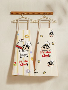 Creative Cartoon Cooking Apron Kitchen Oil Resistant Womens New 2024 High Aesthetic Waterproof Waist Apron Household Cleaning Tools