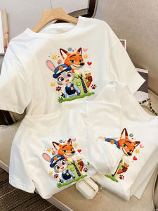 TAOQICONGCONG | Summer Pure Cotton Parent-Child T-Shirts