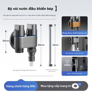RIIFO | Vòi Hoa Sen Áp Suất Cao 2 Đầu Phun