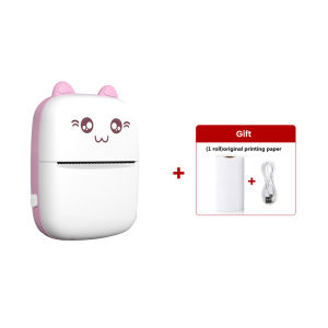 elough | Elough Portable Mini Wireless Thermal Printer Pocket Photo Printer adhesive Stickers Paper DIY Journal Bluetooth Phone Printer