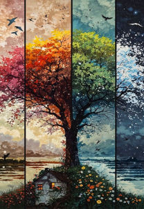 Jigsaw Puzzle for Adults 500/1000/1200/2000PCS Tree of Life Artwork Mindful Game Stress Relief Decor Gift