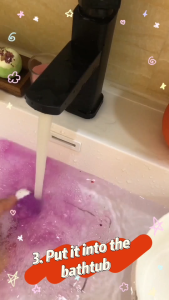 Endebao Organic Baby Bathboom 100g - Gentle Sea Salt & Essential Oil Safe Fun Bath Time for Babies Cute Gift Box for Newborn Toddler Kids