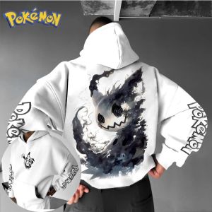 Pokémon Anime Mimikyu Printed Hoodie Mens and Womens Autumn/Winter New Y2K Harajuku Large Size Casual Trend Sweater Top