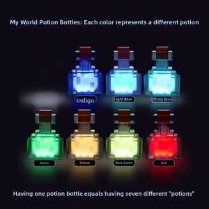 Creative LED Color Changing Minecraft Cartoon Figurine