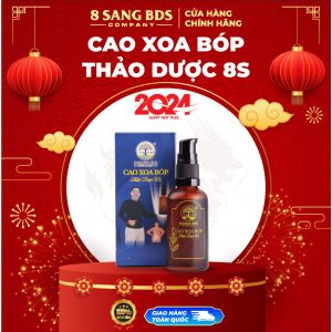 CHÍNH HÃNG 💯.TRỢ GIÁ COMBO 3 CHAI (KHÔNG TẶNG) HỘP CAO XOA BÓP THẢO DƯỢC 8 SANG BDS 50ml.CẢI THIỆN ĐAU NHỨC XƯƠNG KHỚP
