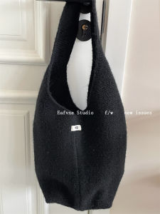 Creative Vest Bag South Korea New Arrival Egg Knitting Shoulder Bag Large Capacity Handbag Wool Woven Simple Bag