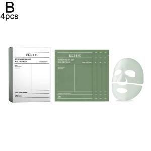 1/4Pcs Deep Collagen Overnight Face Mask Seaweed Collagen Essence Hydrating Overnight Hydrogel Mask Improve Elasticity Firming