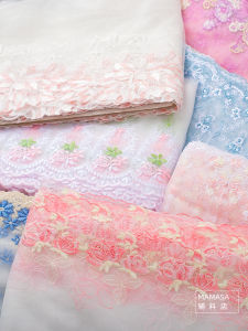 Colorful Embroidery Lace Trim DIY Handmade Doll Clothing Accessories Fabric Accessories for Home Sewing Projects