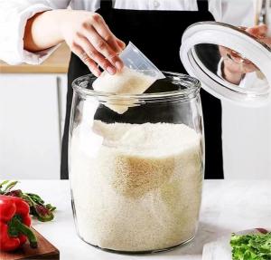 [ 谷 ] Glass rice Canister/Balang Kaca Kedap Udara/Balang beras kaca/Rice storage／药材罐／玻璃米缸／玻璃罐