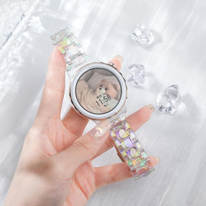 20mm Acrylic Transparent Glacier Strap For Samsung Galaxy Watch 4 5 44mm 40mm Classic 46mm 42mm 3 Active 2 Bracelet Watch Band