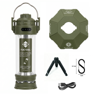 DOTWISE 3000mAh LED Outdoor Camping Light Portable Retro Lantern Rechargeable Tent Light with Tripod 5 Modes