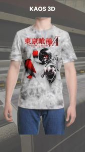 Kaos 3D 3 Dimensi Tokyo Ghoul Kanki Ken Premium Bangkok Thailand