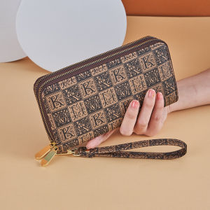 New Arrival Fashion Style Wallet Female Long Can Hold Mobile Phone Bag Clutch Bag Double Layer Zipper Wallet Mom Shopping Bag