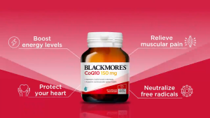Blackmores Aojia Bao Co-enzymes CoQ10 150mg (30 Capsules) Protect Heart and Blood Vessels Regulate Blood Lipids Powerful Antioxidant
